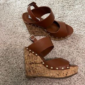 Steve Madden studded wedge